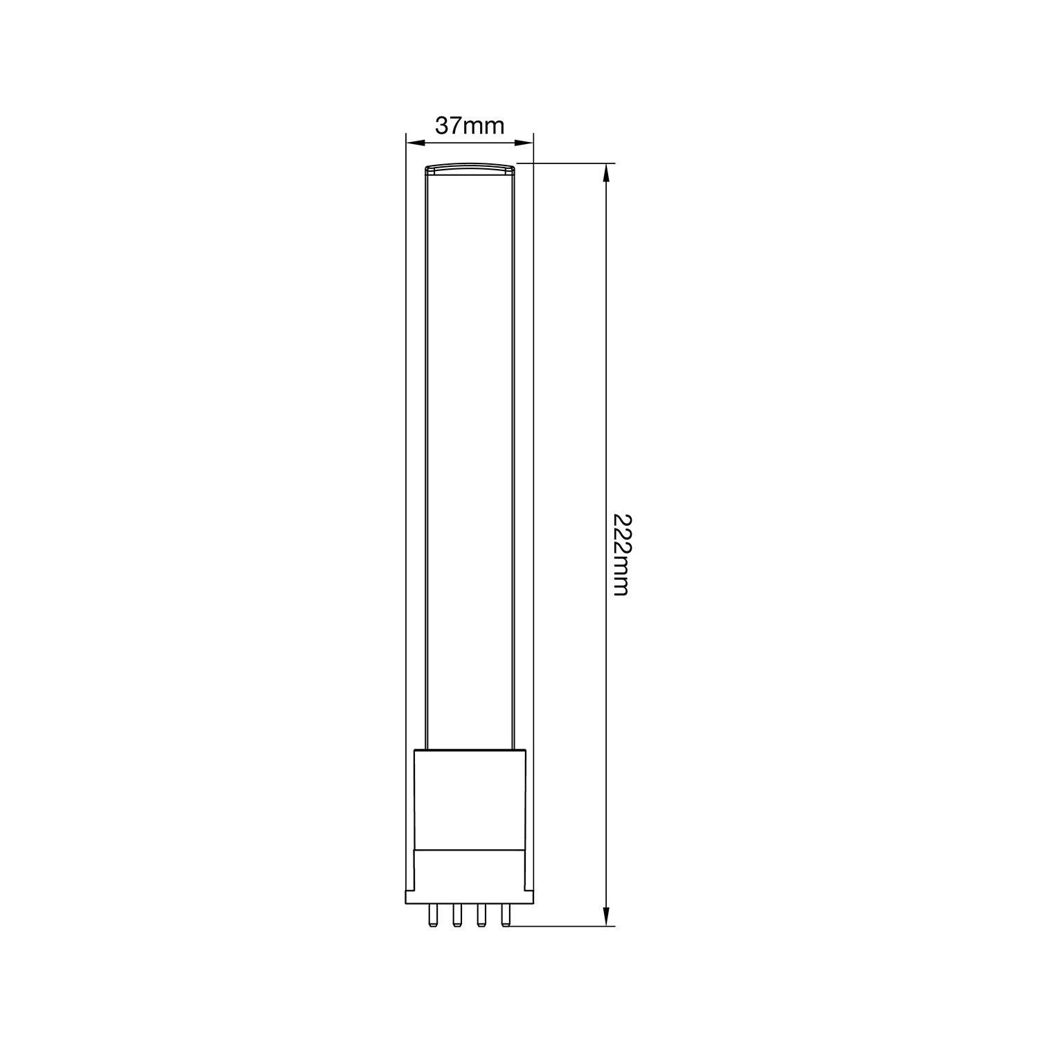 Preisbild für Noxion Lucent PL-S LED 6W - 840 Kaltweiß | 4-Pins - Ersatz Für 11W