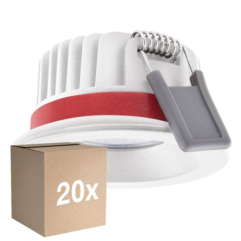 Mehrfachpackung 20x Ledvance LED SPOT FIRE RATED Aluminium 8W 720lm 36D - 940 Kaltweiß | Ausschni-0