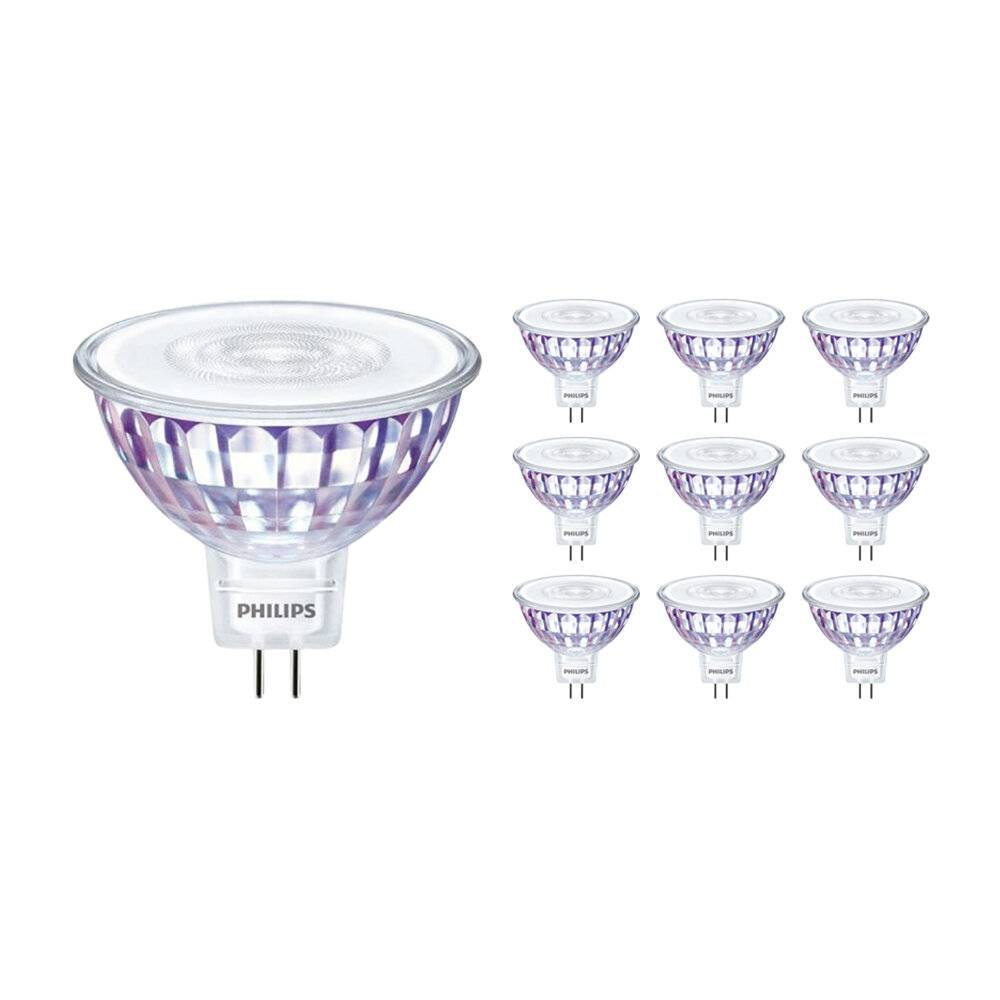 Mehrfachpackung 10x Philips Master Value LED Spot GU5.3 MR16 5.8W 460lm 60D - 930 Warmweiß | Höch-0