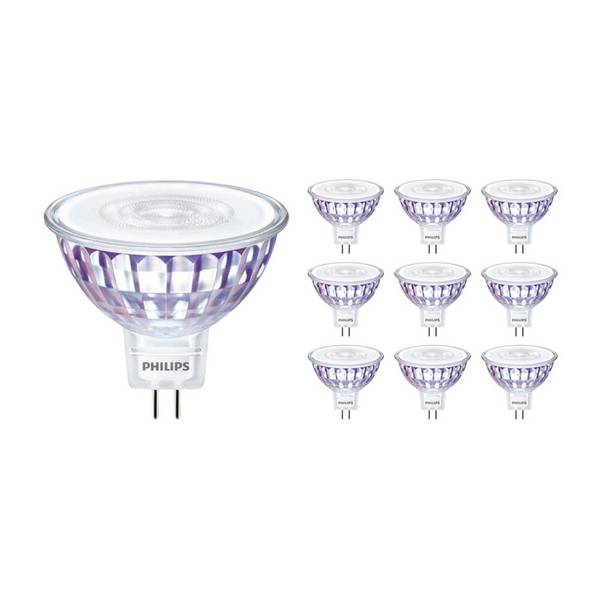 Mehrfachpackung 10x Philips Master Value LED Spot GU5.3 MR16 5.8W 460lm 60D - 930 Warmweiß | Höch