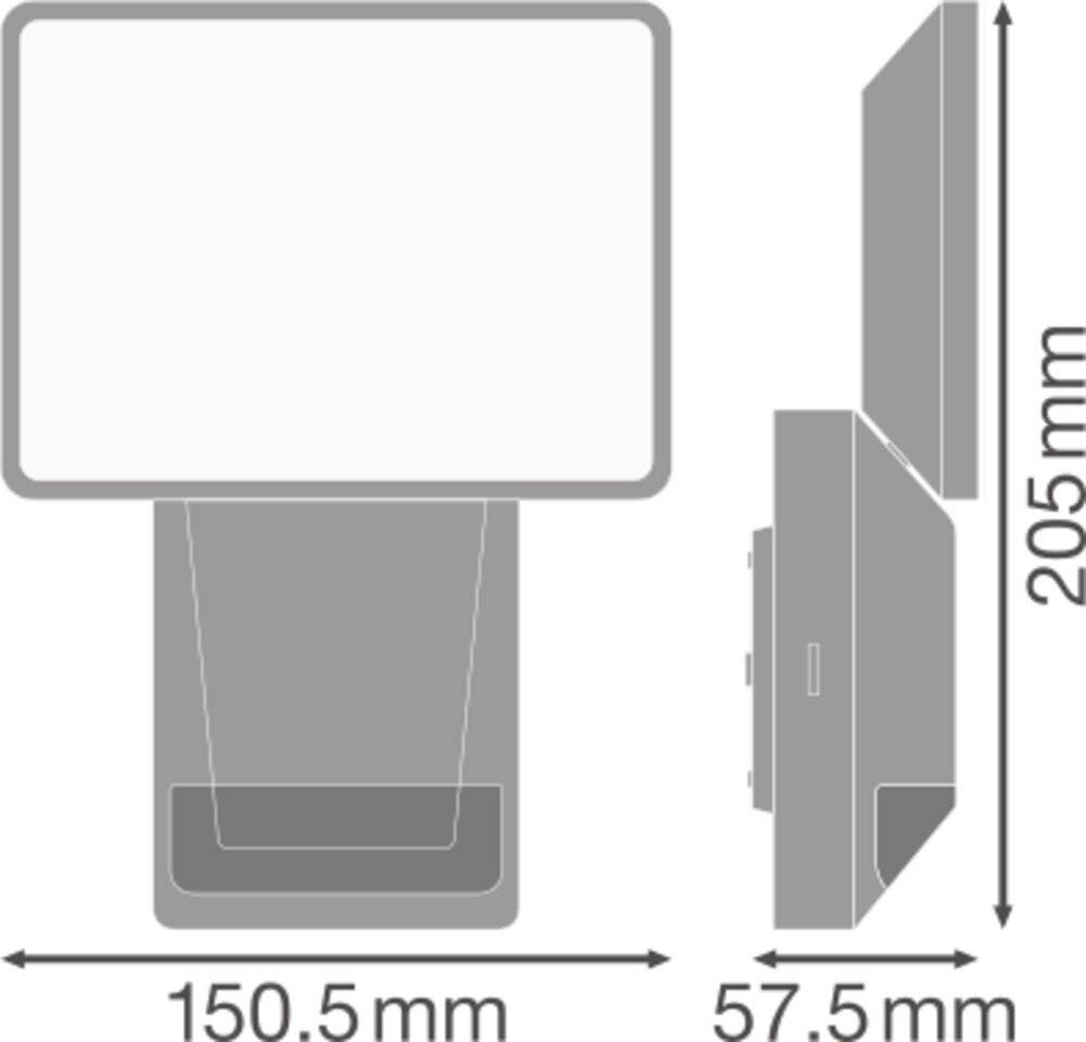 Preisbild für LEDVANCE ENDURA PRO FLOOD SENSOR 4058075228788 LED-Außenstrahler LED LED fest eingebaut Weiß