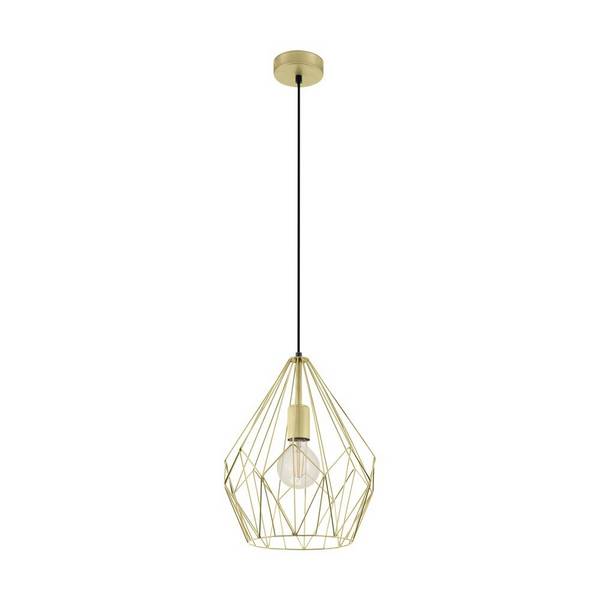 Eglo Pendelleuchte Carlton Stahl Gold | IP20 - Geeignet für 1x E27