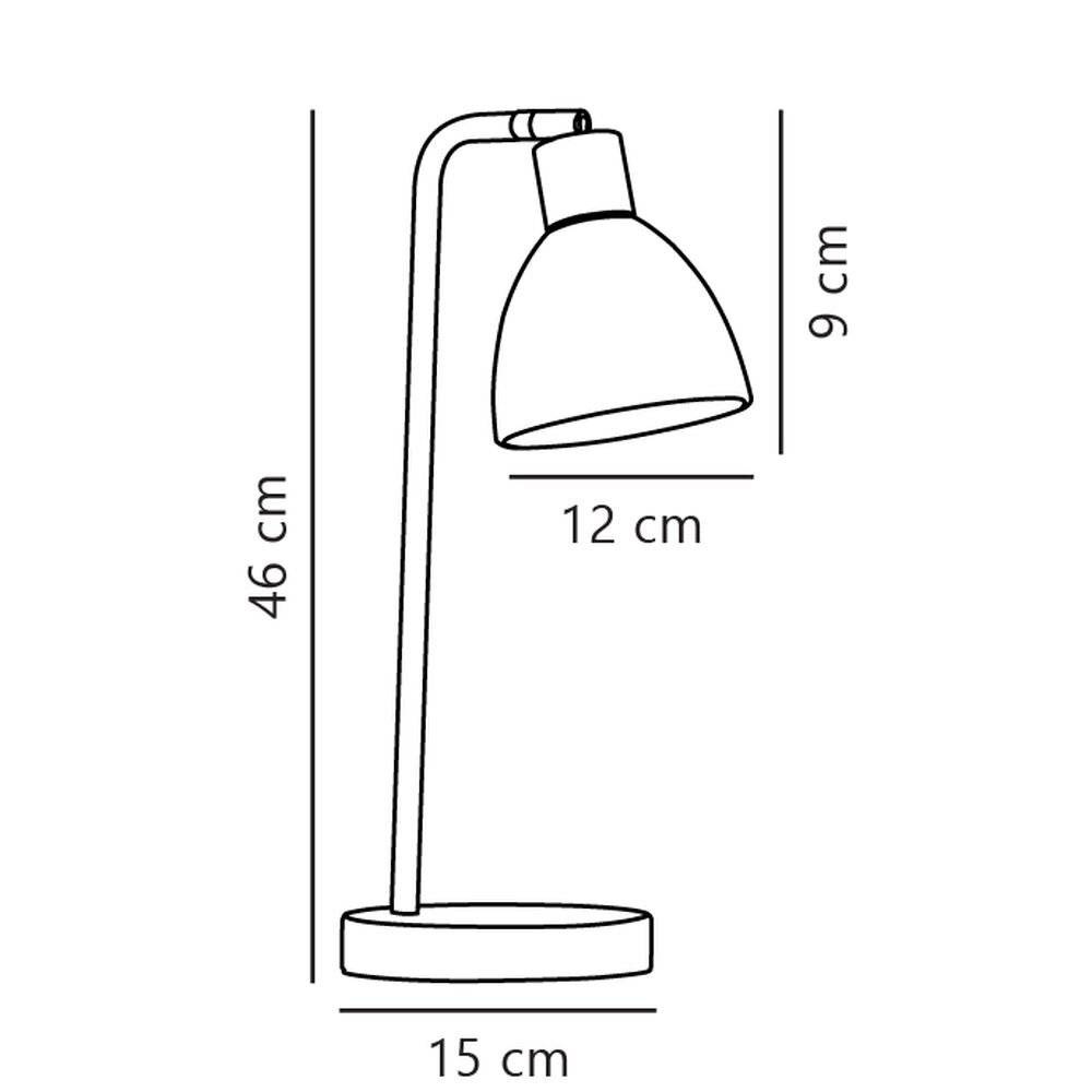 Preisbild für Nordlux Ray Tischlampe Metall Schwarz | Geeignet für E14
