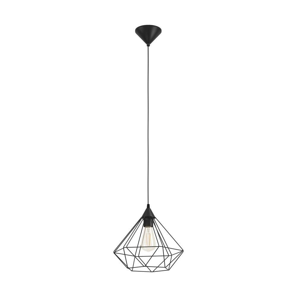Eglo Pendelleuchte Tarbes Schwarz | IP20 - Geeignet für 1x E27-0