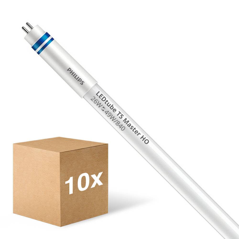 Mehrfachpackung 10x Philips LED Röhre T5 MASTER (HF) High Output 26W 3900lm - 840 Kaltweiß | 145c-0