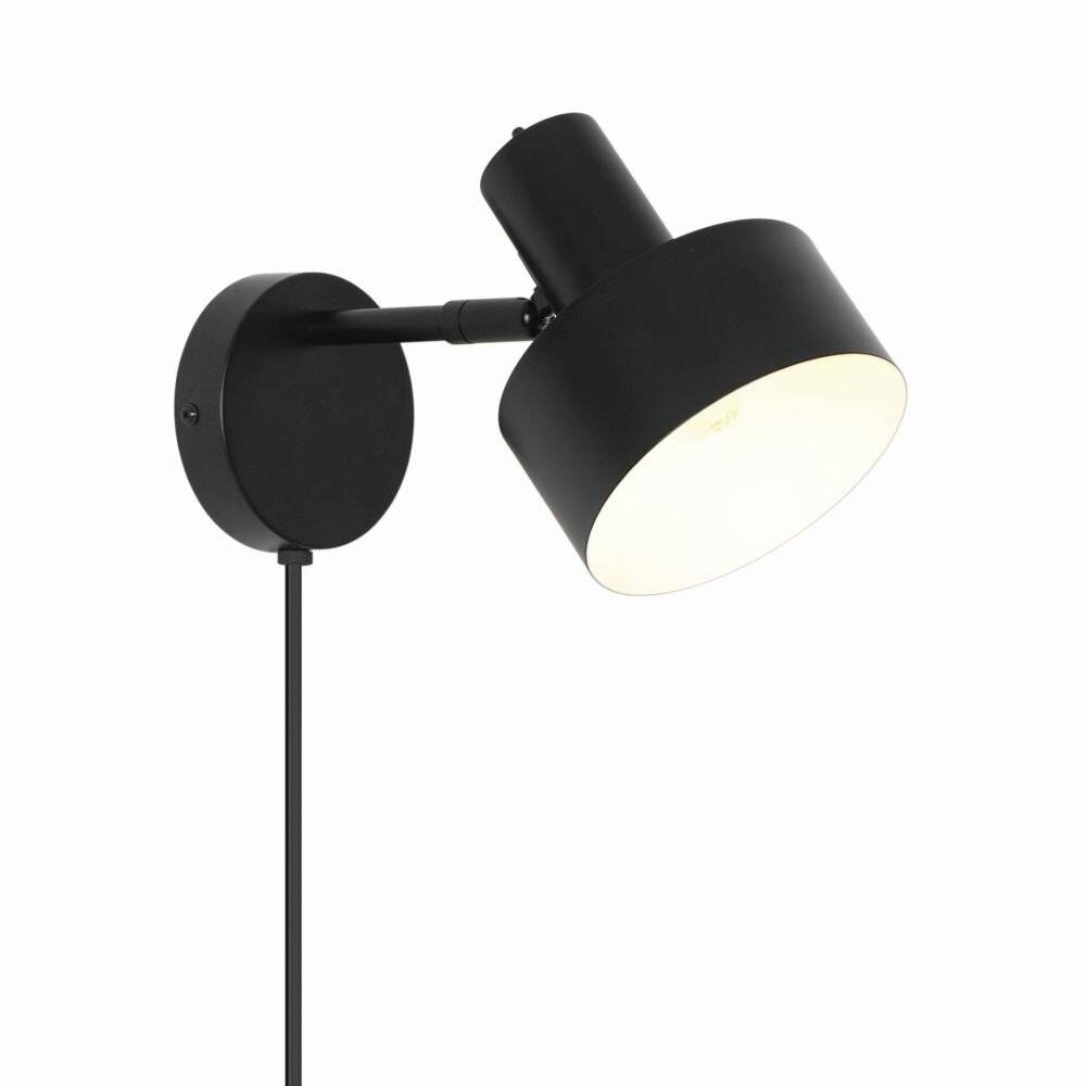 Nordlux Matis Wandleuchte Metall Schwarz | Geeignet für E27-0