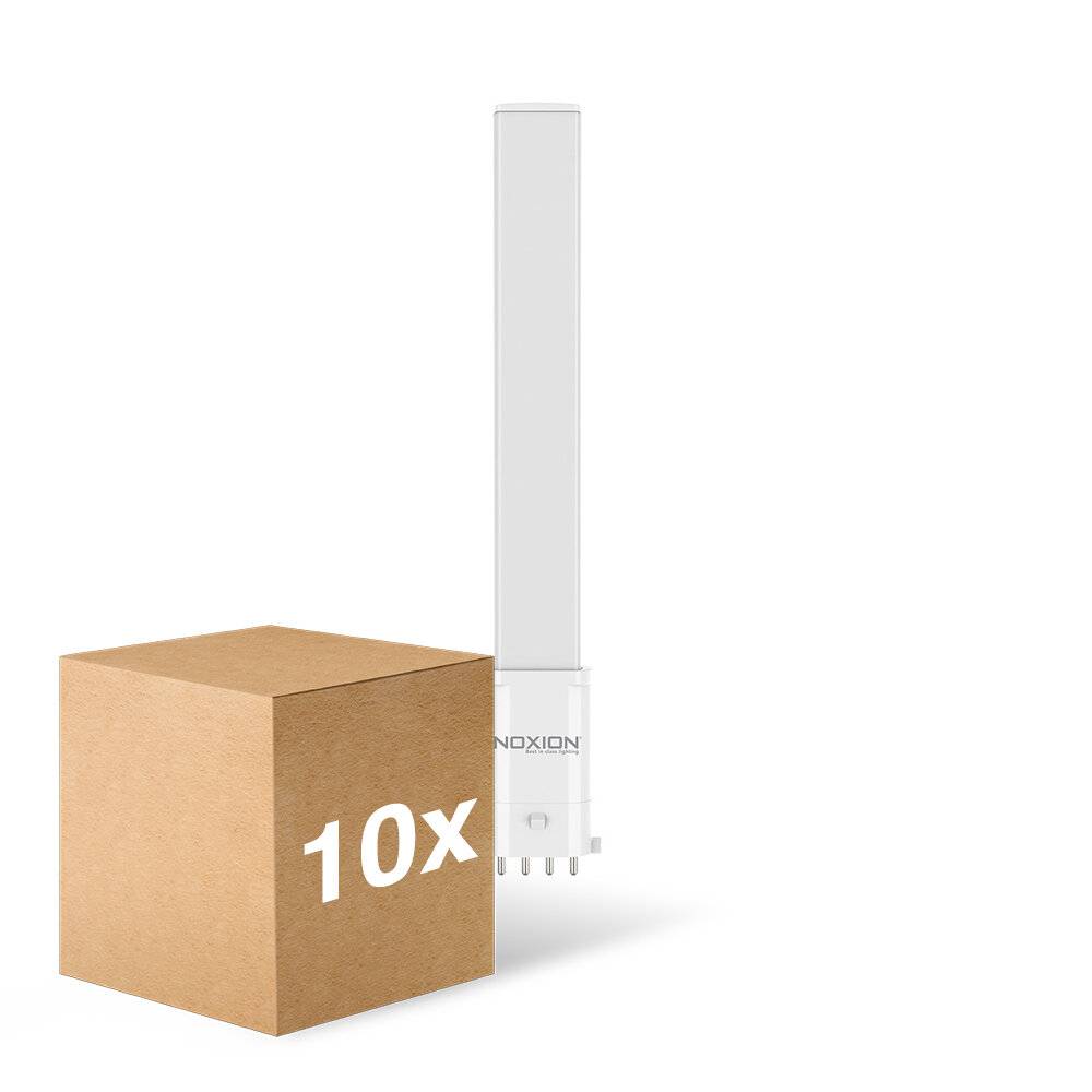 Mehrfachpackung 10x Noxion Lucent PL-S LED 6W - 827 Extra Warmweiß | 4-Pins - Ersatz Für 11W-0