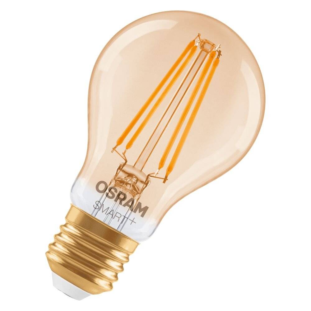 Osram Smart+ Matter E27 Birne Fadenlampe Gold 6W 680lm - 824 Extra Warmweiß | Dimmbar - Via Smart-0