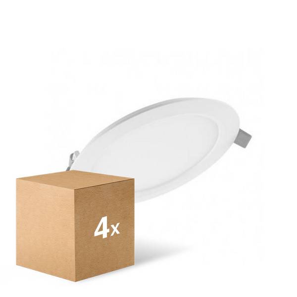 Mehrfachpackung 4x Ledvance LED Downlight Slim Rund DN155 12W 1020lm 120D - 830 Warmweiß | 169mm