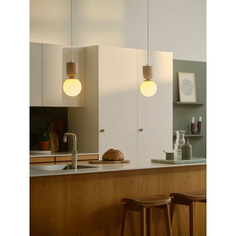 Symbolbild für Nordlux Sadie Pendelleuchte Composite Braun | Geeignet für 1x E14