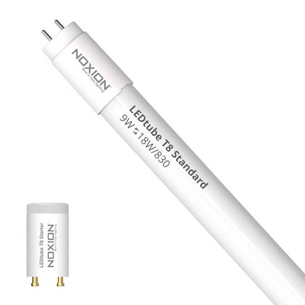 Noxion LED Röhre T8 Avant (EM/Mains) Standard Output 7.5W 900lm - 830 Warmweiß | 60cm - Ersatz Fü