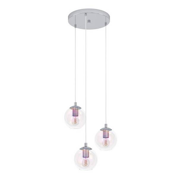 Eglo Pendelleuchte Ariscani 2 Stahl Chrom | Geeignet für 3x E27
