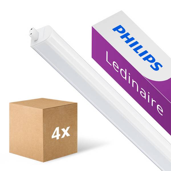 Mehrfachpackung 4x Philips LED Deckenleuchte Ledinaire BN021C 10W 960lm - 830 Warmweiß | 60cm