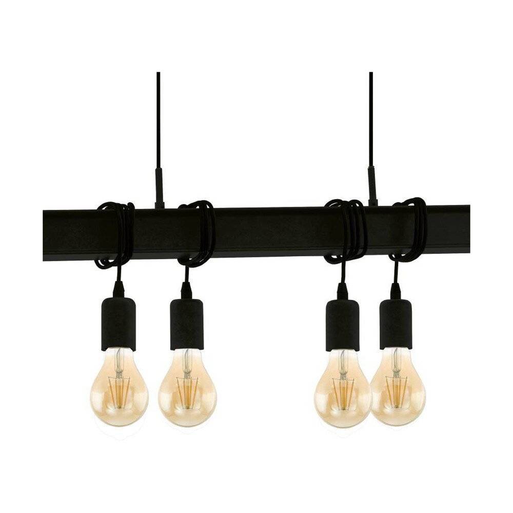 Preisbild für Eglo Pendelleuchte Townshend 6 Stahl Schwarz | IP20 - Geeignet für 6x E27