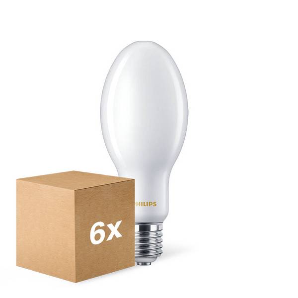 Mehrfachpackung 6x Philips TrueForce Core LED E40 HPL/SON Matt 36W 6000lm 300D - 840 Kaltweiß | E