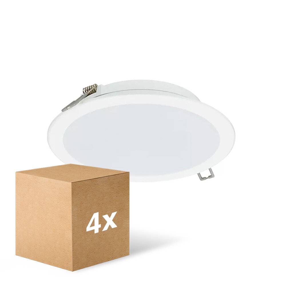Mehrfachpackung 4x Philips LED Downlight Lediniare DN065B Meta lWeiß 12W 1200lm 110D - 830-840-86-0