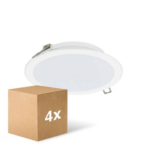 Mehrfachpackung 4x Philips LED Downlight Lediniare DN065B Meta lWeiß 12W 1200lm 110D - 830-840-86