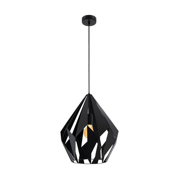 Eglo Pendelleuchte Carlton 5 Stahl Schwarz | IP20 - Geeignet für 1x E27