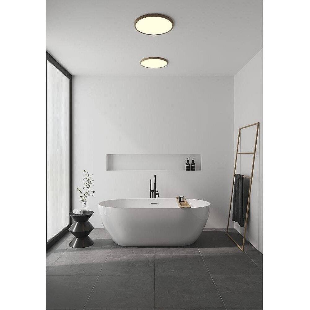 Preisbild für Mehrfachpackung 3x Nordlux LED Deckenleuchte Oja 42 Holz 24W 2150lm - 827 Extra Warmweiß | Dimmba