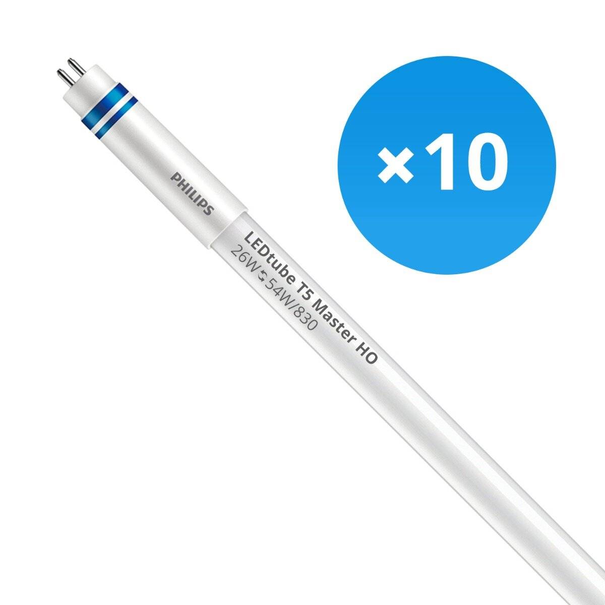 Mehrfachpackung 10x Philips LED Röhre T5 MASTER (HF) High Output 26W 3700lm - 830 Warmweiß | 115c-0