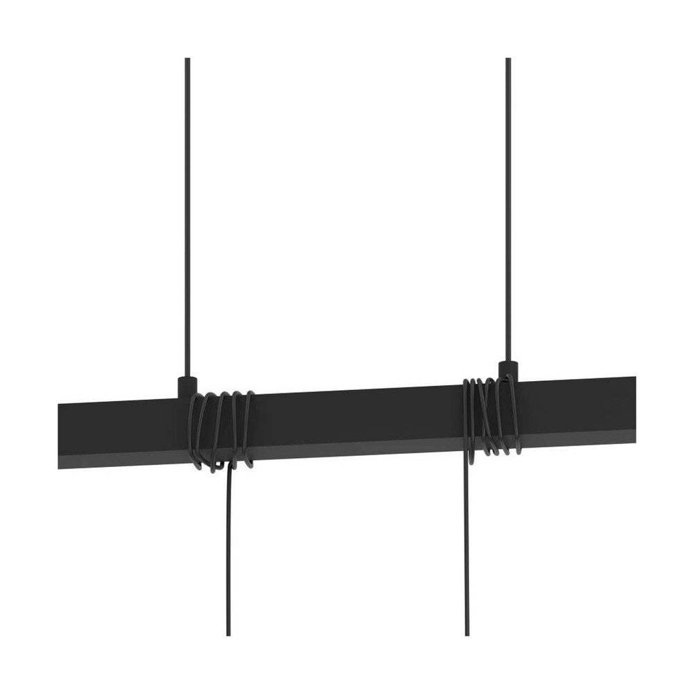 Preisbild für Eglo Pendelleuchte Townshend 8 Stahl Holz Schwarz | IP20 - Geeignet für 4x E27