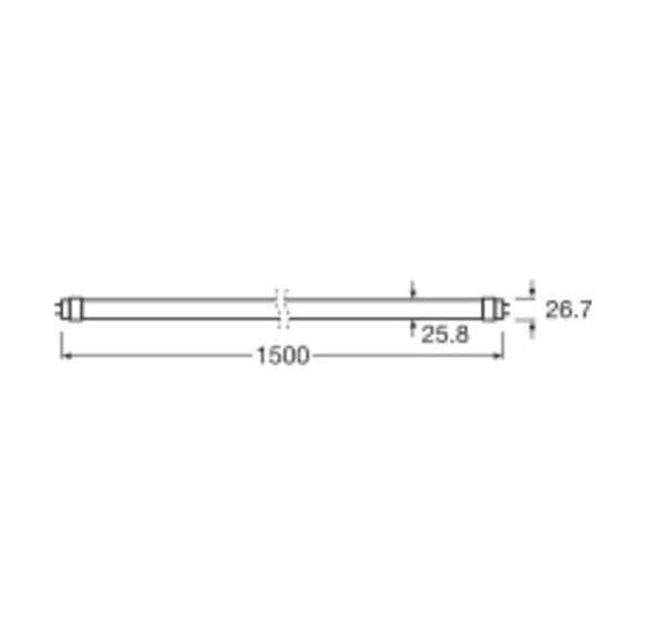 Symbolbild für Osram LED Röhre T8 Fluora (EM/Mains) Standard Output 18.3W 1450lm - 825 Extra Warmweiß | 150cm