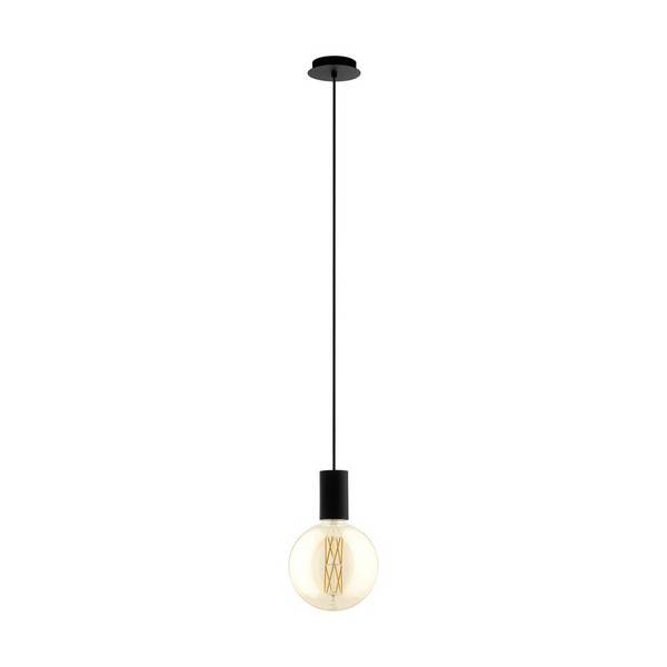 Eglo Pendelleuchte Pozueta Stahl Schwarz | IP20 - Geeignet für 1x E27