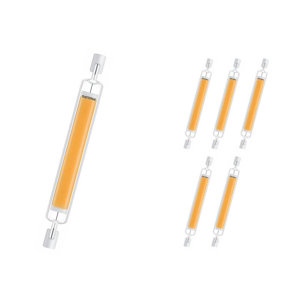Mehrfachpackung 6x Philips Corepro LED Lineair R7s 118mm 7.2W 850lm - 840 Kaltweiß | Ersatz für 6-0