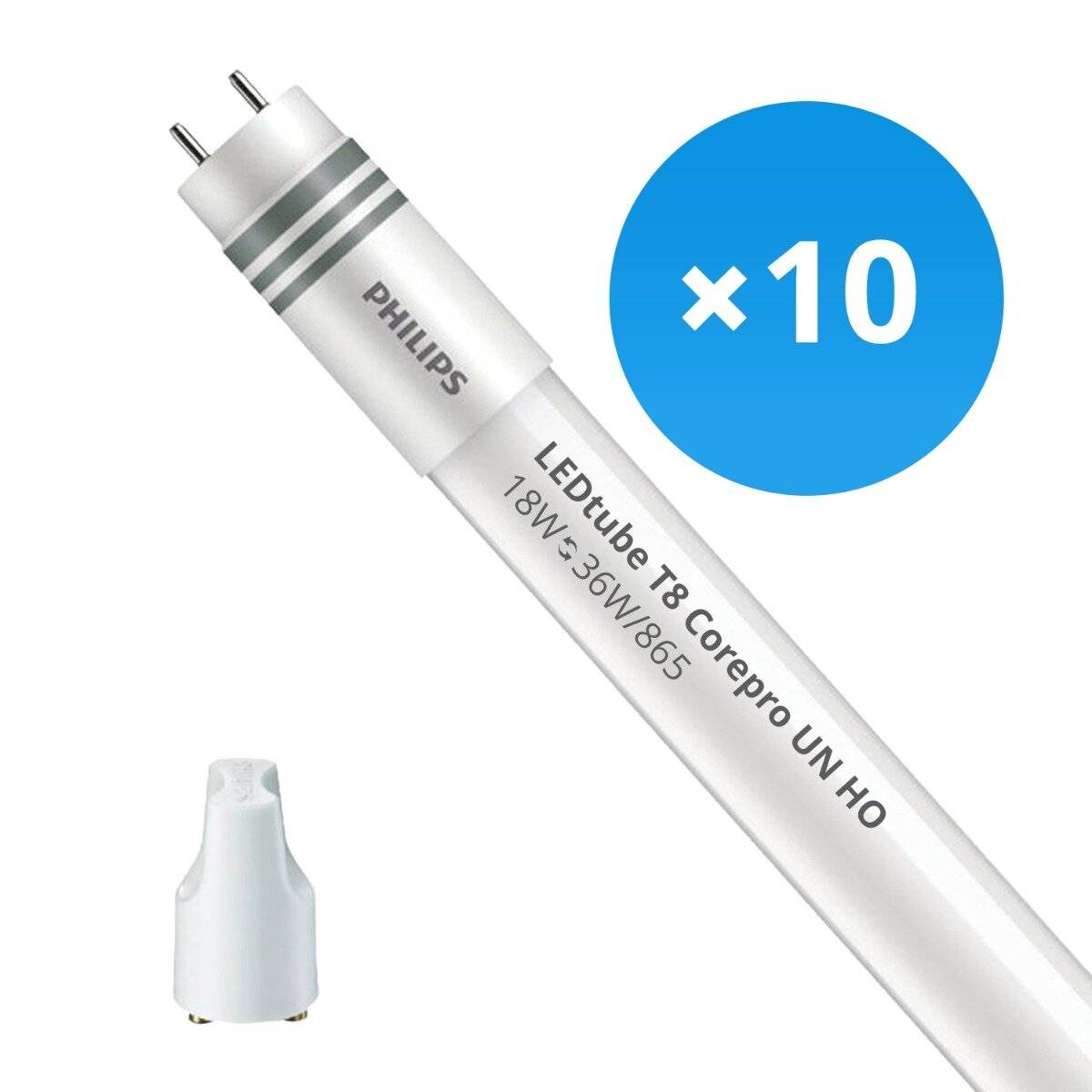 Mehrfachpackung 10x Philips LED Röhre T8 CorePro (UN) High Output 18W 2000lm - 865 Tageslichtweiß-0