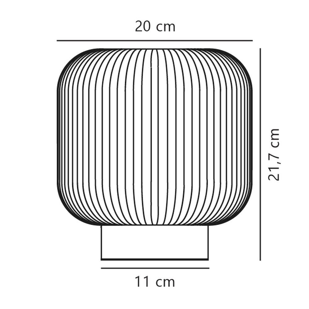 Symbolbild für Nordlux Milford Tischlampe Glas Braun | Geeignet für E27