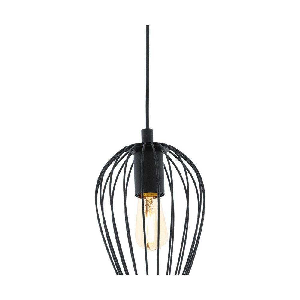 Preisbild für Eglo Pendelleuchte Newtown Stahl Schwarz | IP20 - Geeignet für 1x E27