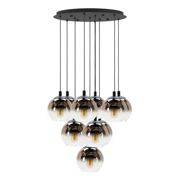 Eglo Pendelleuchte Ariscani 1 Stahl Schwarz | Geeignet für 10x E27