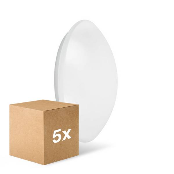 Mehrfachpackung 5x Ledvance Surface Rund 400 24W 830 1920lm Weiß IP44 | Warmweiß
