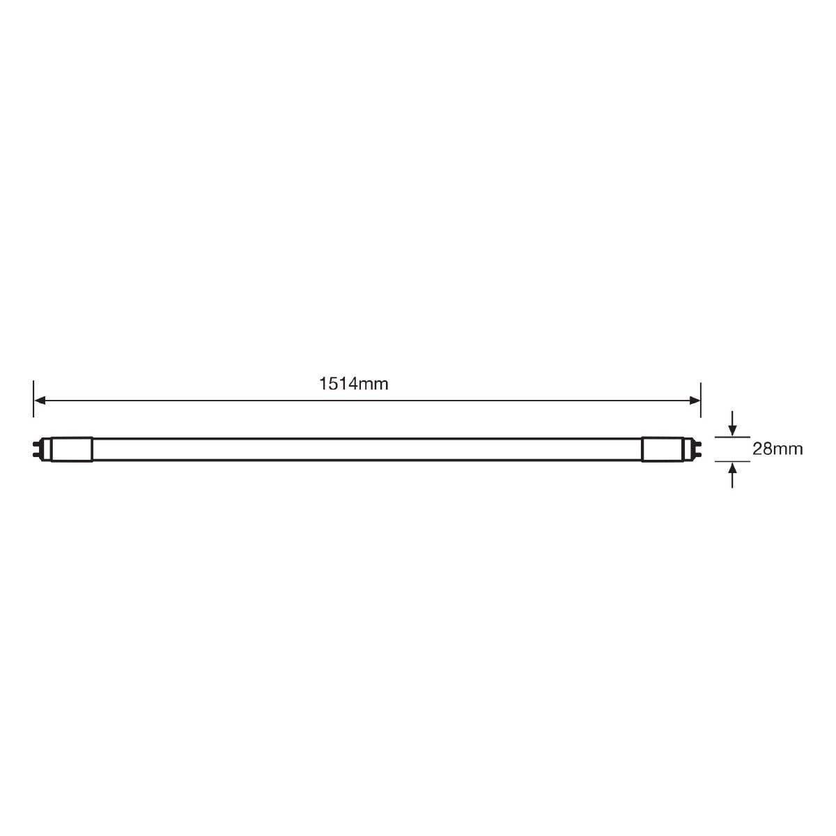 Symbolbild für Noxion LED Röhre T8 (EM/Mains) Ultra Output 23W 3750lm - 840 Kaltweiß | 150cm - Ersatz Für 58W