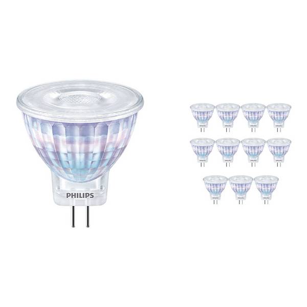 Mehrfachpackung 12x Philips Corepro LED Spot GU4 MR11 2.3W 184lm 36D - 827 Extra Warmweiß | Ersat