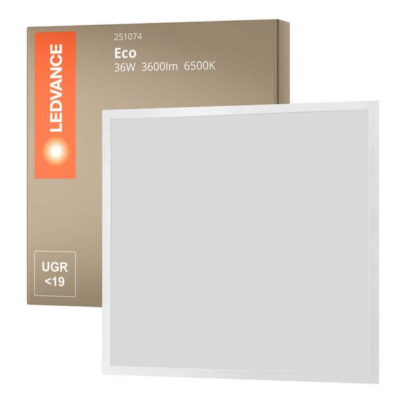 Ledvance LED Panel Eco 36W 3600lm - 865 Tageslichtweiß | 60X60cm - UGR