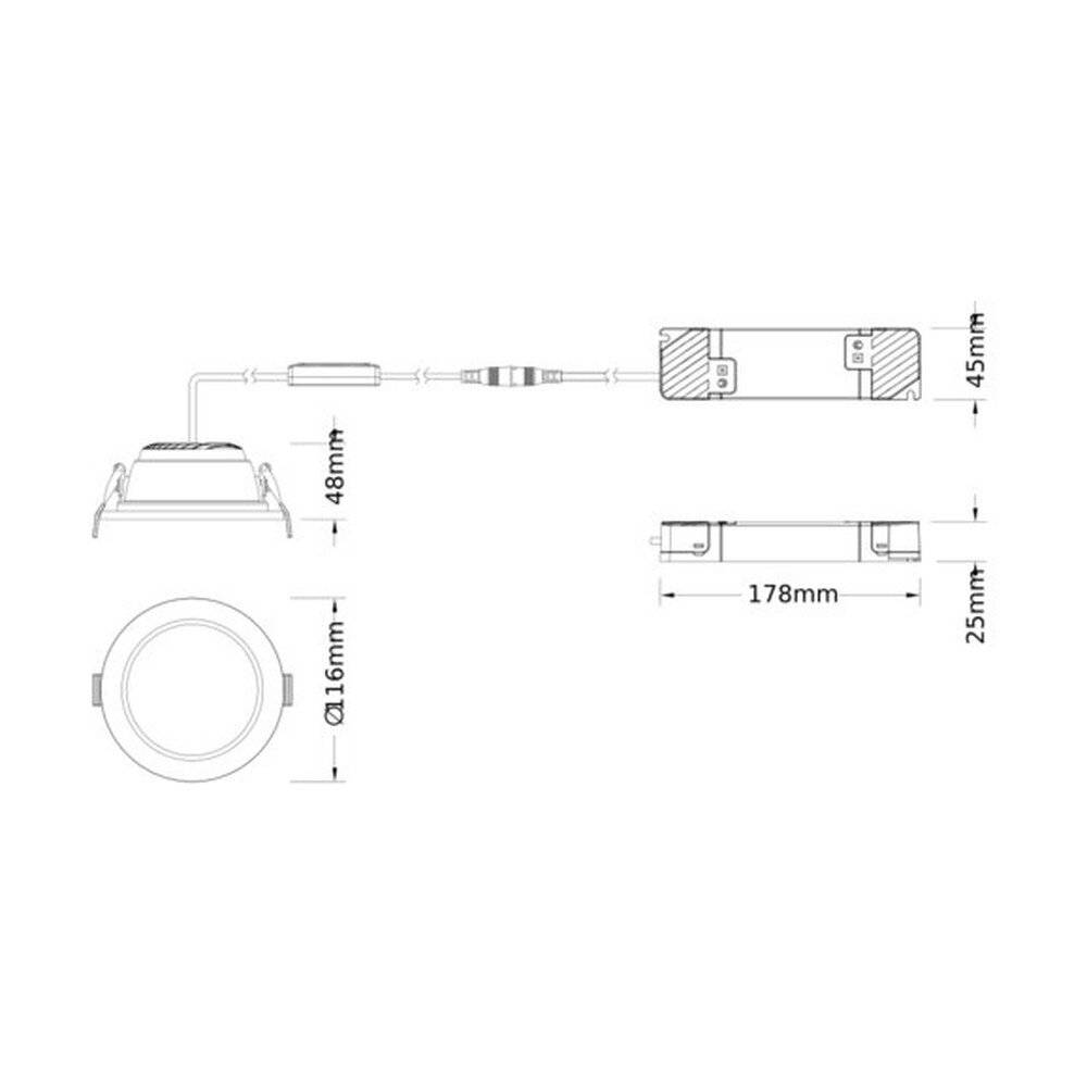 Symbolbild für Ledvance LED-Downlight D.C.ZB100P1393040OP