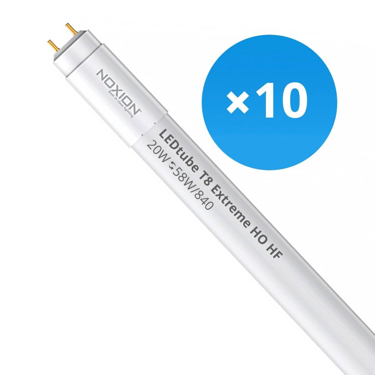 Mehrfachpackung 10x Noxion LED Röhre T8 Avant Extreme HO HF 150cm 20W 840 | Kaltweiß - Ersatz für-0