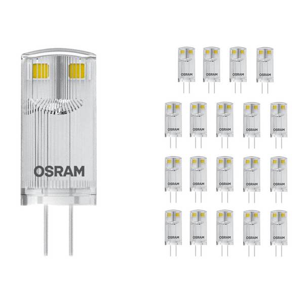 Mehrfachpackung 20x Ledvance Performance LED Capsule G4 Klar 0.9W 100lm - 827 Extra Warmweiß | Er