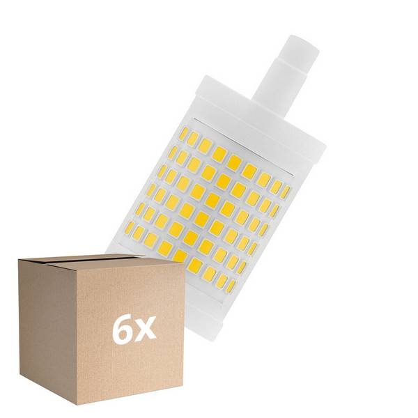 Mehrfachpackung 6x Osram LED Linear R7s Parathom 78mm Klar 12W 1521lm - 827 Extra Warmweiß | Dimm