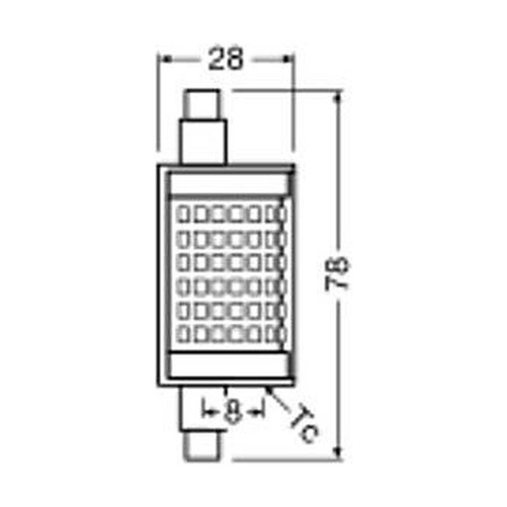 Preisbild für Mehrfachpackung 6x Osram LED Linear R7s Parathom 78mm Klar 12W 1521lm - 827 Extra Warmweiß | Dimm