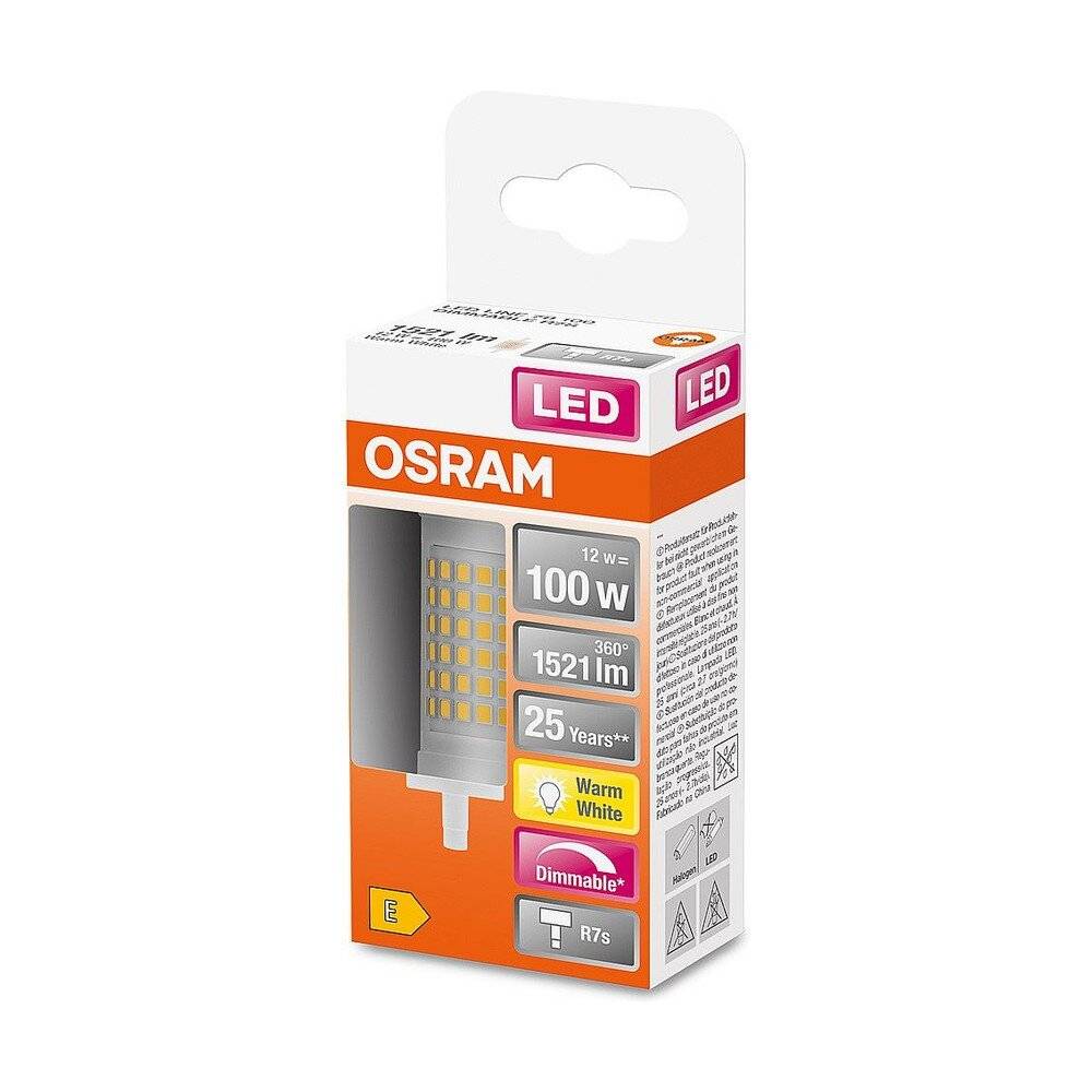 Symbolbild für Mehrfachpackung 6x Osram LED Linear R7s Parathom 78mm Klar 12W 1521lm - 827 Extra Warmweiß | Dimm