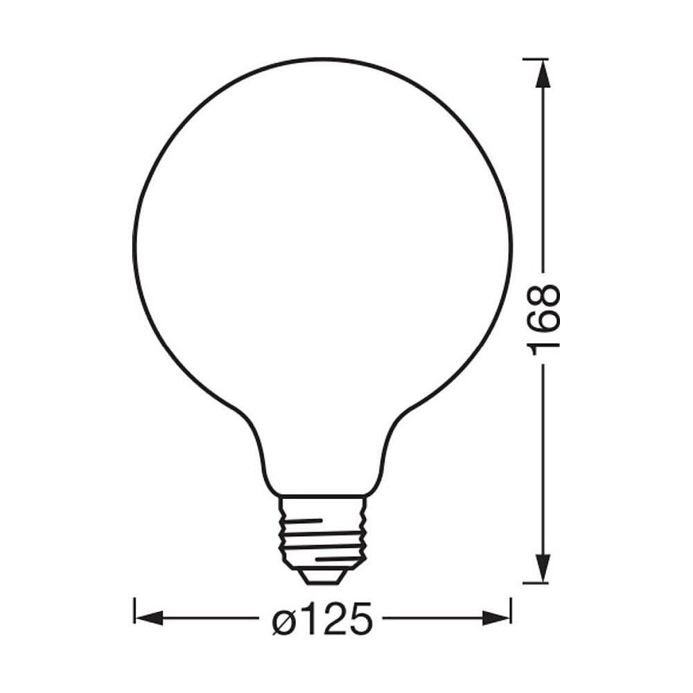 Symbolbild für Osram Smart+ Matter E27 Globe Fadenlampe Gold 6W 680lm - 824 Extra Warmweiß | Dimmbar - Via Smart