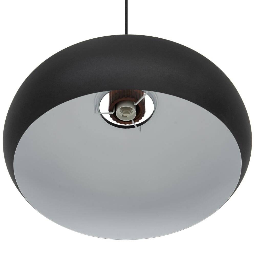Symbolbild für DFTP by Nordlux Aurelio Pendelleuchte Metall und Holz Schwarz | 420mm - Geeignet für E27