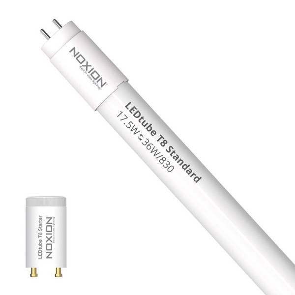 Noxion LED Röhre T8 Avant (EM/Mains) Standard Output 15W 1800lm - 830 Warmweiß | 120cm - Ersatz F