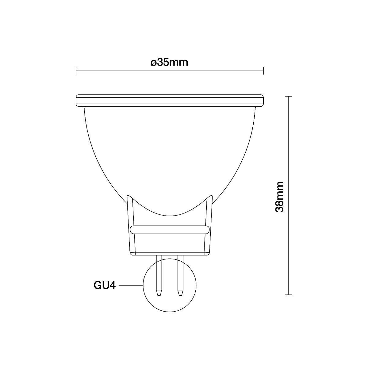 Symbolbild für Noxion LED-Spot GU4 MR11 4.5W 345lm 36D - 927 Extra Warmweiß | Höchste Farbwiedergabe - Ersatz Fü