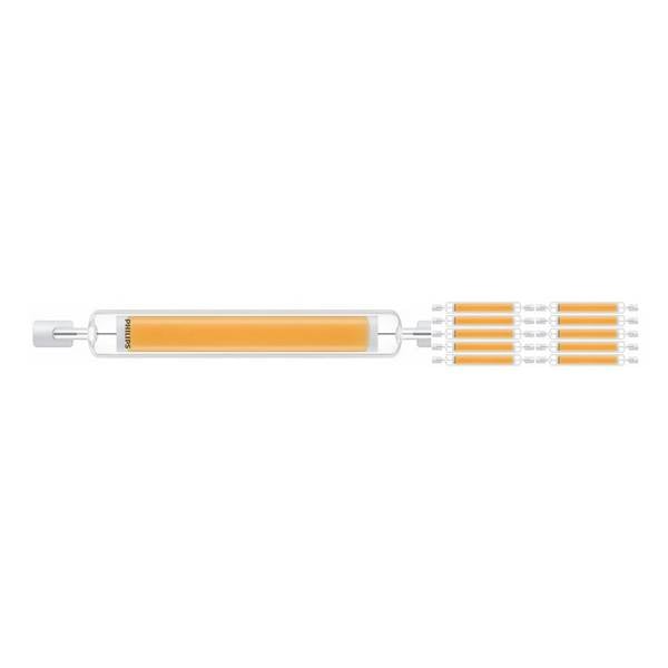 Mehrfachpackung 10x Philips Corepro LED Lineair R7s 118mm 7.2W 810lm - 830 Warmweiß | Ersatz für