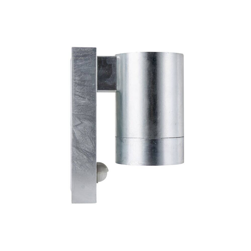 Preisbild für Nordlux Tin Wandleuchte Metall und Glas Grau | 76mm - IP54 - Geeignet für GU10 - Bewegungs- und L