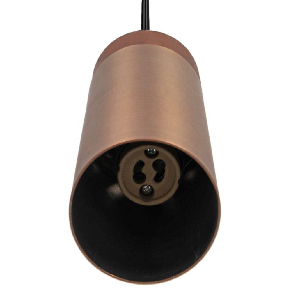 Preisbild für Nordlux Tilo Pendelleuchte Metall und Holz Kupfer | 60mm - Geeignet für GU10