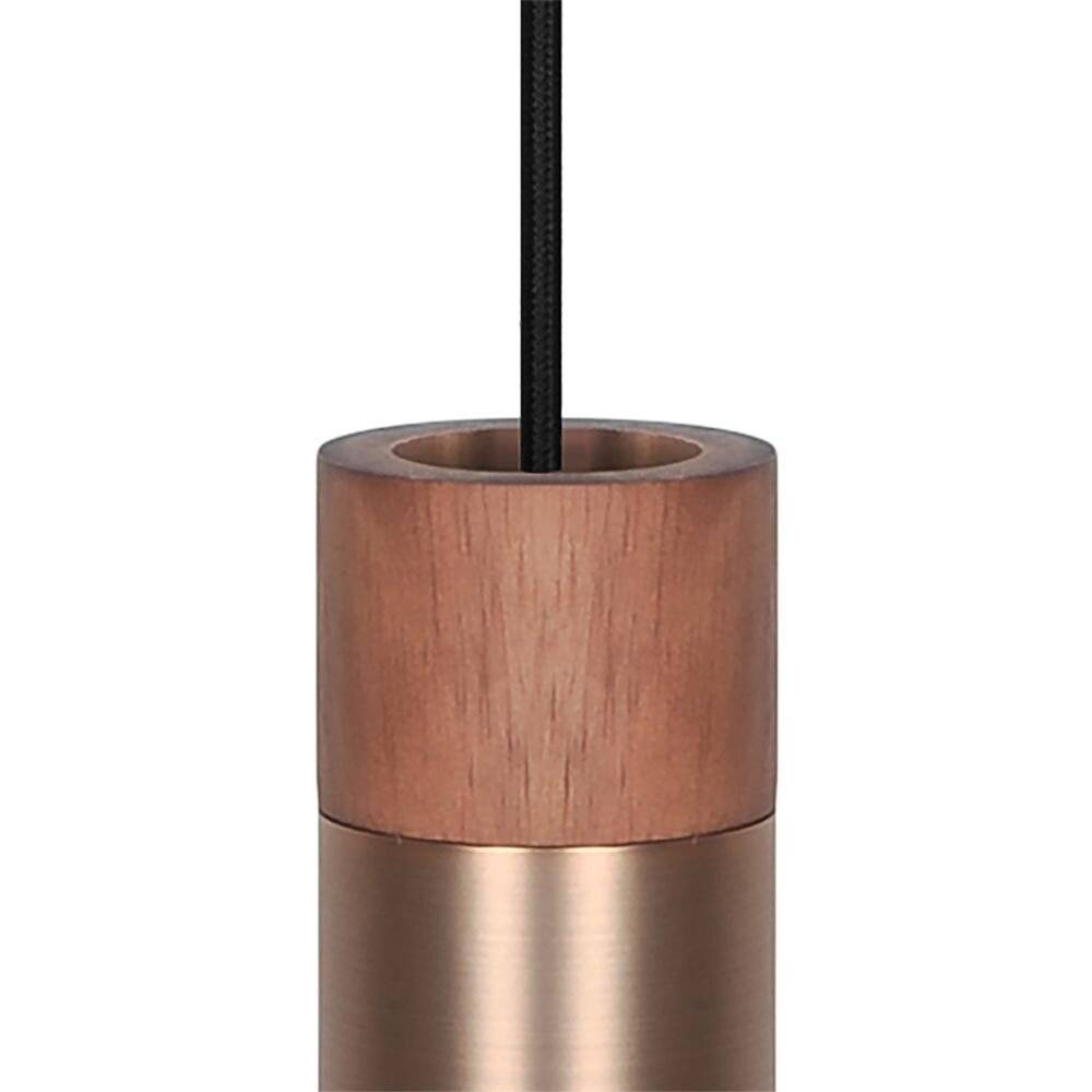 Symbolbild für Nordlux Tilo Pendelleuchte Metall und Holz Kupfer | 60mm - Geeignet für GU10